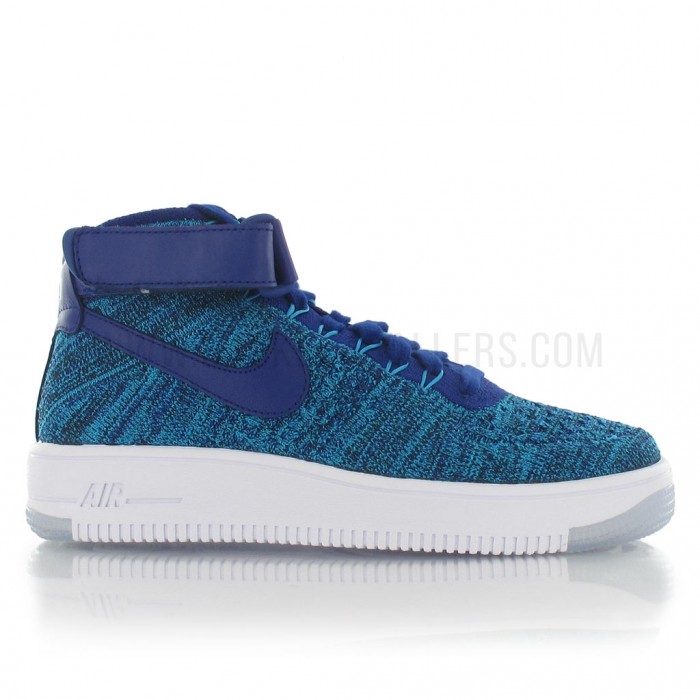 air force 1 flyknit bleu