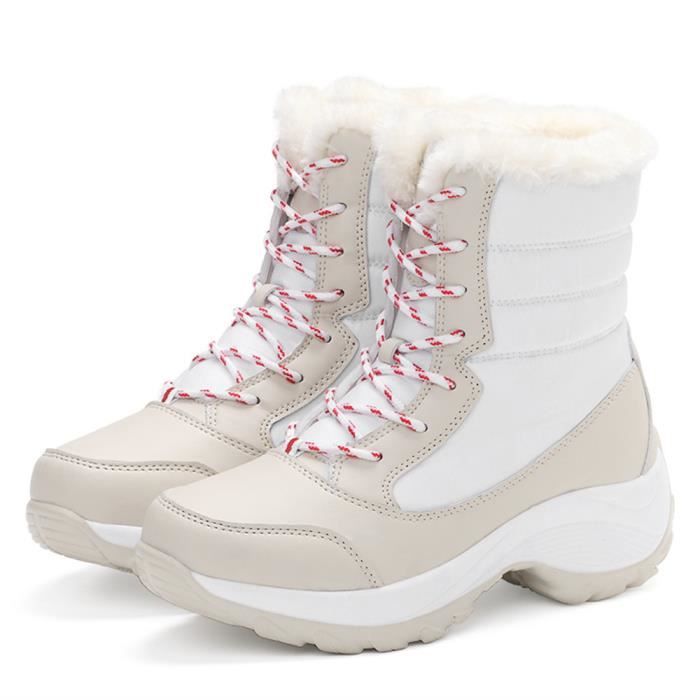 bottes fourrées neige femme