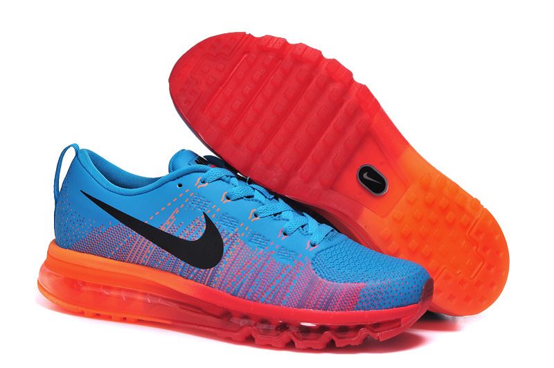 air max orange bleu